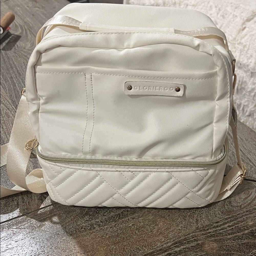 NWOT Cream Quilted Women's Lunch Bag